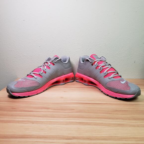 Nike Men's Size 13 Shox Air Lunar Hyperfuse Athletic Trainers Gray Pink Sneakers - Picture 4 of 10